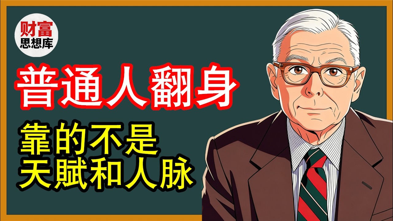 芒格亲授：普通人翻身的3件事，无捷径，却能稳赢一生