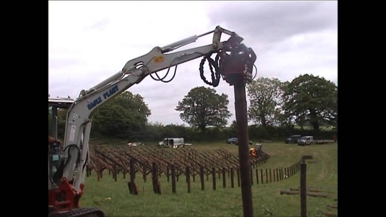 mini excavator vibrating post driver Mini Excavator Vibrating Excavator Post Driver Mounted 4-7ton Excavator  Fence Pounder - Vibrating Post Driver, Excavator Post Driver