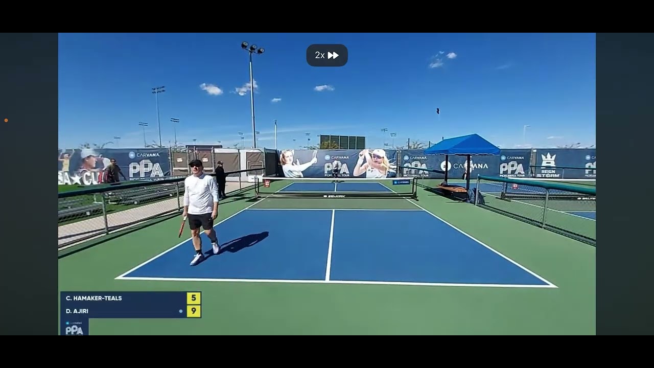 2 Match Points Saved! | DK Ajiri vs Chuck Hamaker-Teals | PPA Mesa Cup Senior Pro Singles 2/8/26