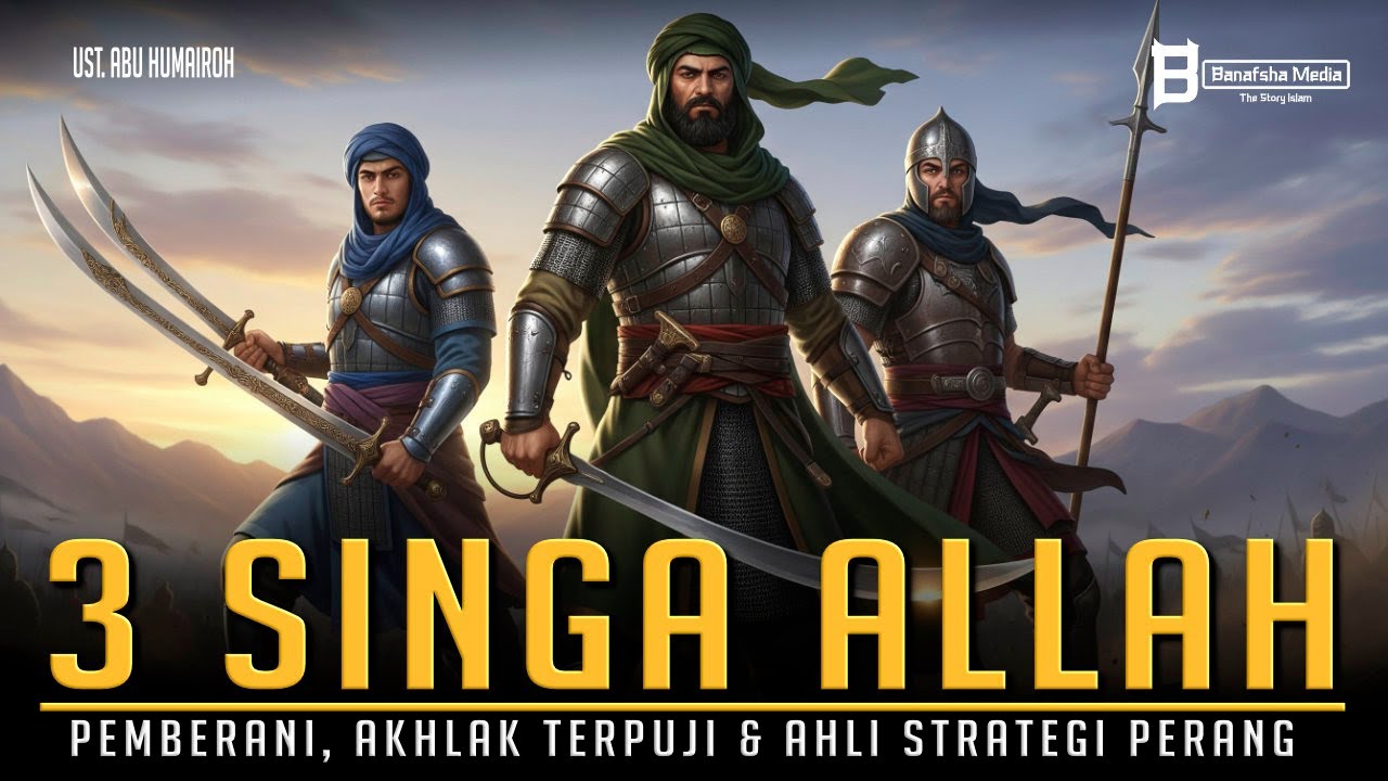Kisah Tiga Singa Allah yang Pemberani, Akhlak Terpuji dan Ahli Strategi Perang