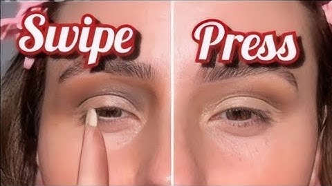 How to Apply EYESHADOW FOR BEGINNERS (Easy Swipe and Dab Technique) | Repost