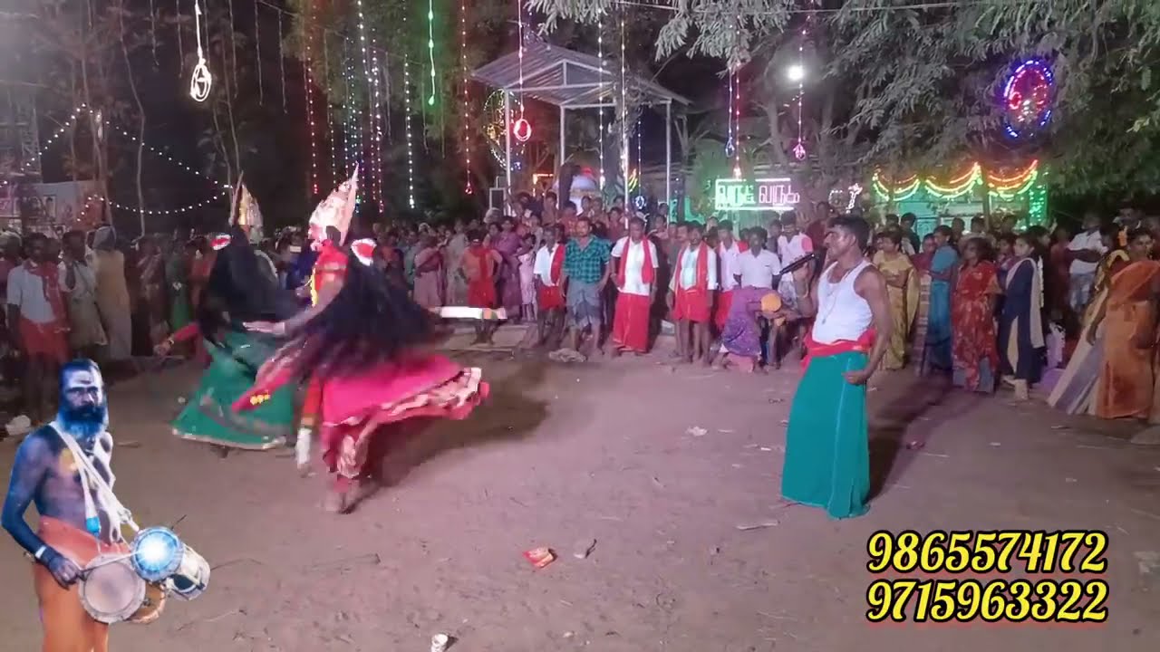 கூட்டத்தை அலறவிட்ட காளிகள் #pambaisenthil #tamildevotionalsongs #poosaripattu #ammansongs