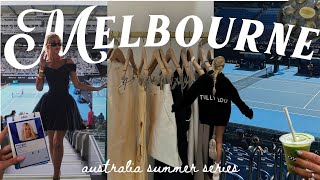 MELBOURNE: summer in australia diaries, prepping for australian open, come to a match with me!