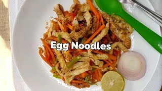 Using Egg Making Noodles Recipe Without Using Noodles : Vijaya Foods