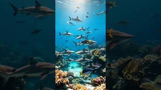 ¡Hermosa y Relagante Imagen de Tiburones!#shorts