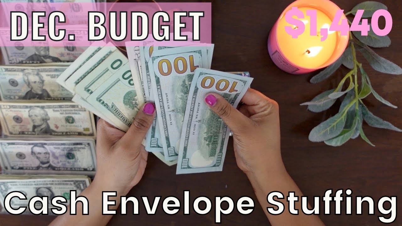 Dec. Cash Envelope Stuffing | $1,440 | Monthly Cash Budgeting  For Beginners | Cash Envelope Method