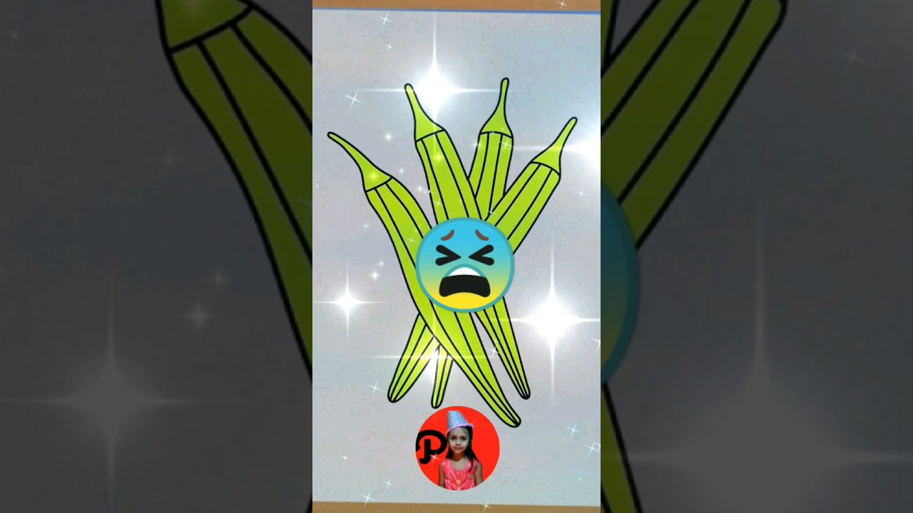 Easy Lady Finger Drawing For Kids 