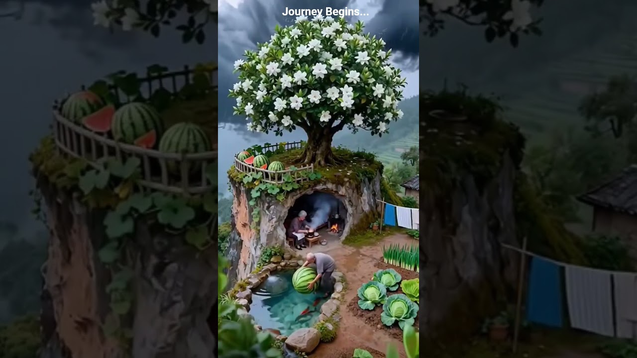 🌄 Cliffside Cabin Retreat: Serene Living Amid Nature’s Beauty🌿 