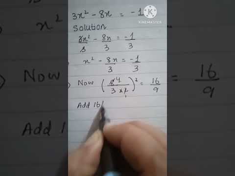 3x^2 - 8x=-1