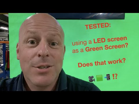 TEST: using a LED wall as green screen