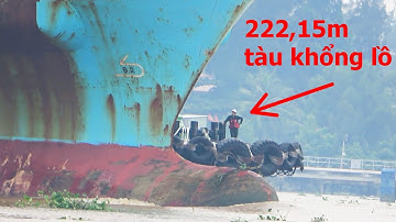 Nhìn con tàu choán ngợp vì quá lớn chở 2824 TEU vào sông Soài Rạp