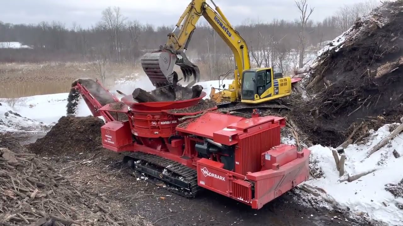 2022 Morbark 1300B Tub Grinder in action! YouTube