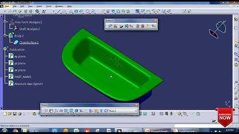 Draft core & Cavity Analysis in catia V5 A style feasibility study Draft Analysis