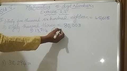 5th Std Math Chapter-1 5-DIGIT NUMBER Exercises 1.1 part-1 (NCERT)