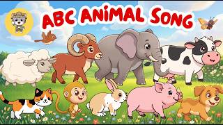 ABC Animal Sounds Song 🐱🦁 | Learn ABC with Animals for Kids | Little Kitten Learn