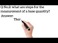 measurement of a base quantity || ch 1 || measurements ||@crossphysics