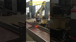 Automatic Welding Robotic Arm For Stell Beam Welding with 500A Metmeet Welding Power #weldingrobot