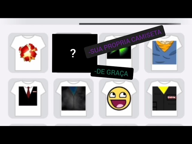 COMO FAZER SUA PRÓPRIA T-SHIRT NO ROBLOX DE GRAÇA!🔥 [CAMISETA