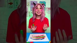 Easy Hack To Paint a Rainbow! 🌈 #art #hack #learn
