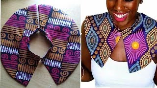 DIY Cape Collar Necklace African Print screenshot 5