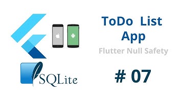 Android & iOS CRUD App with Flutter SQLite Database Tutorial 2021 - Make Flutter 2.5 Null Safety App