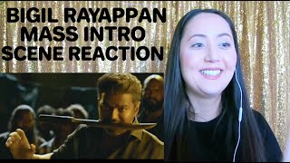 🇬🇧 Bigil - Rayappan Mass Intro Scene | Vijay | Nayathara (REACTION) BIGIL Rayappan Entry Scene React