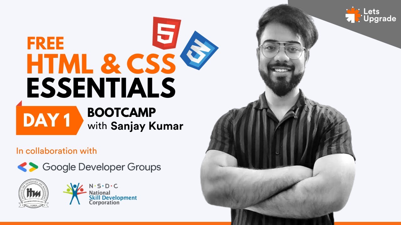 Day 1 Introduction to HTML Free HTML & CSS Essentials Bootcamp (5
