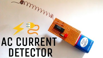 AC Current Detector | Touch less using only one IC | CD4060