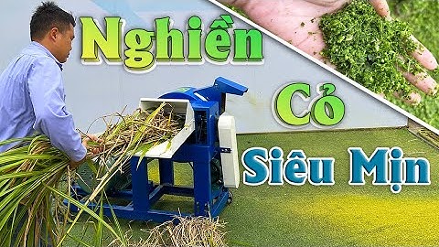 Máy Băm Nghiền Cỏ Bình Quân - Băm Xay Cỏ Siêu Mịn Mới Nhất Năm 2023