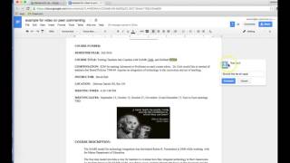 Peer editing with comments