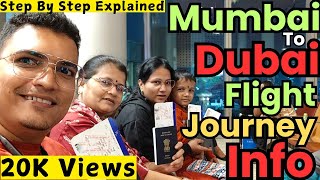 How to board a plane✈ for the first time from Mumbai to Dubai | Journey from Mumbai to UAE !!