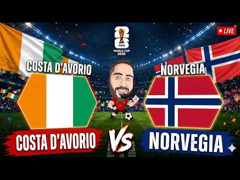 Video COSTA D'AVORIO NORVEGIA Live Reaction Cronaca Mondiali 2026 [NO STREAMING]