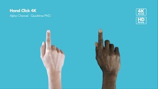 26 Black & White Hand Gestures in 4K - After Effects Template