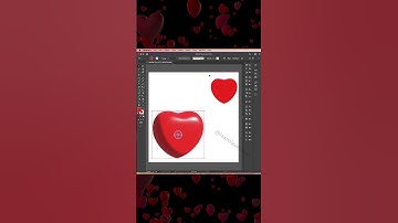 Draw 3D Heart ❤️ Design In Illustrator #3dheart #3dlogo #illustration #happyvalentinesday #shorts