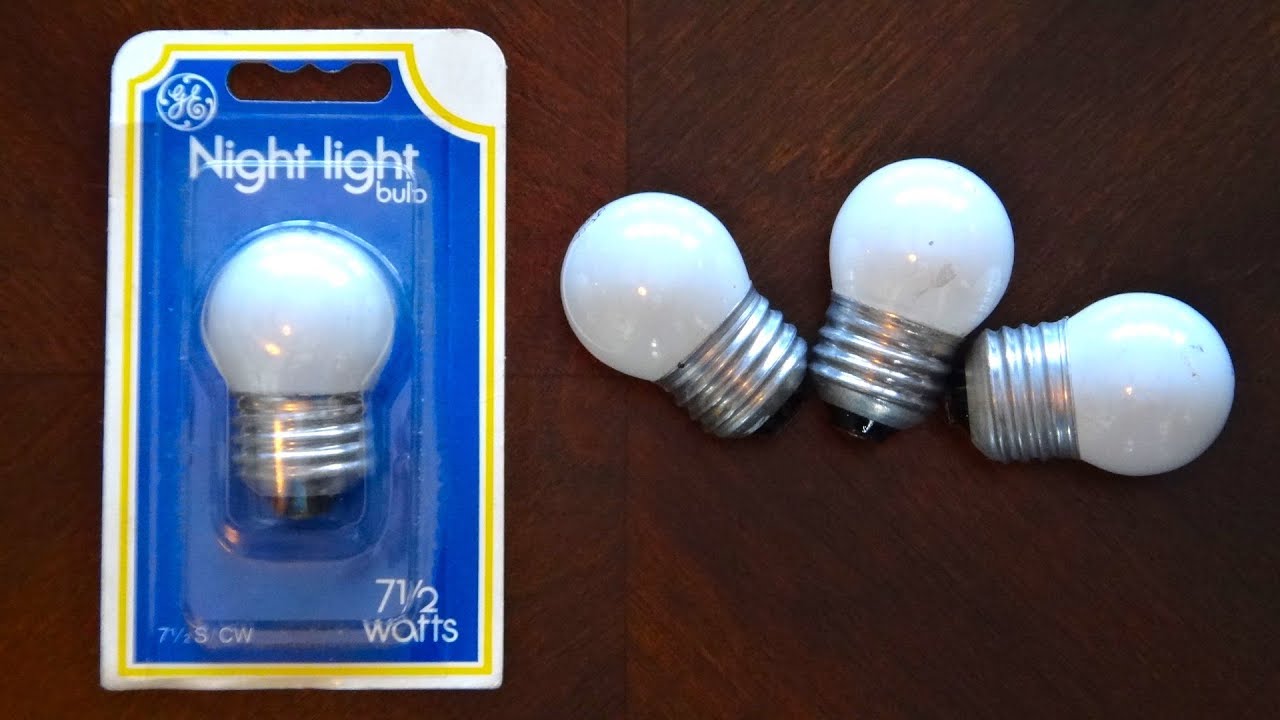 GE 7.5watt S11 White Incandescent Light Bulbs YouTube