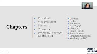 CHCI-Alumni Association Elections Informational Webinar