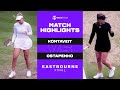 Anett Kontaveit vs. Jelena Ostapenko | 2021 Eastbourne Final | WTA Match Highlights