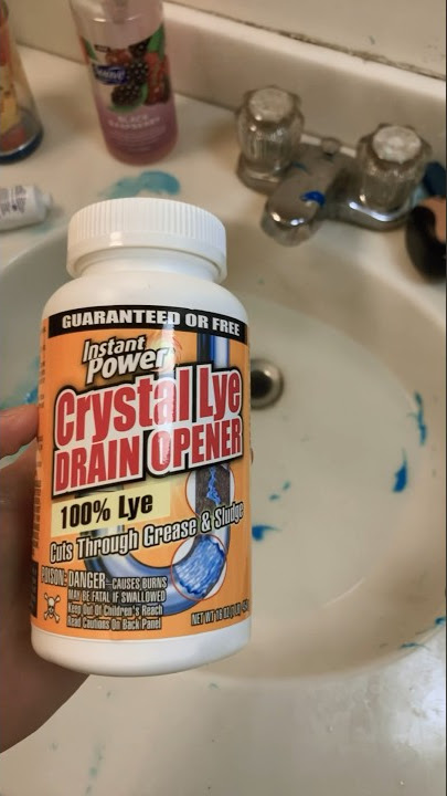 Instant Power Chrystal Lye Drain Opener Review. Disappointment meets incompetence 🪥