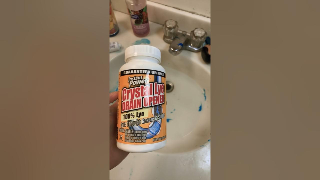Instant Power Chrystal Lye Drain Opener Review. Disappointment meets