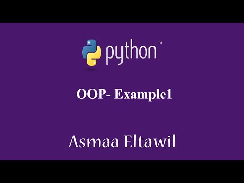 Object Oriented Programming (OOP) in python - Example1