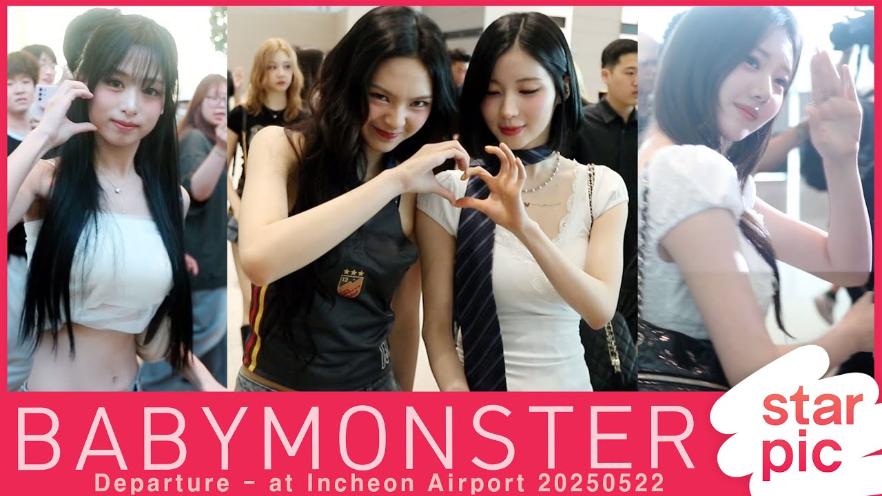 베이비몬스터 '홍콩 공연도 파이팅!~' [STARPIC] / BABYMONSTER Departure - at Incheon Airport 20250522
