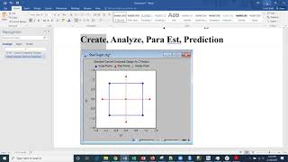 ST103A Part I, Creating a Central Composite Design
