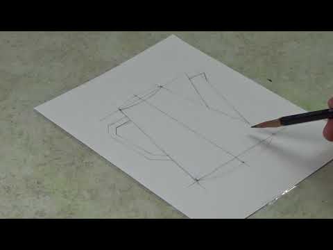 Линейно-конструктивный рисунок садовой лейки