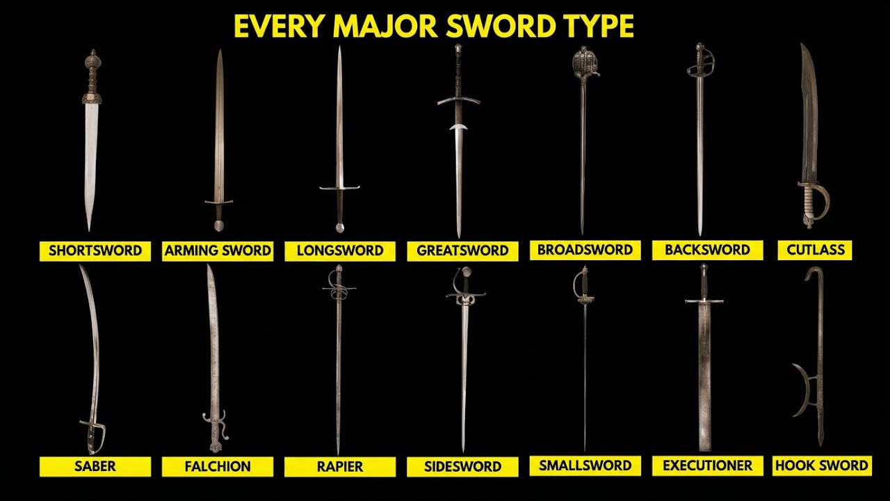 Every Major Sword Type Explained in 11 Minutes