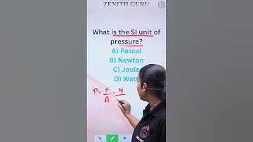 SI Unit Of Pressure | Rapid Science 083 | class 8 | By Nikki Ma