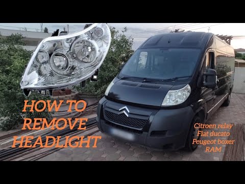 How To Remove Headlight For Citroen Relay - Peugeot Boxer - Fiat Ducato ...