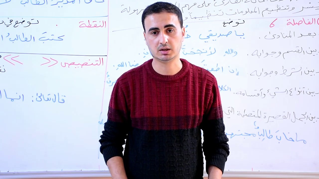 #علامات_الترقيم_الجزء_الاول الاملاء للصف الثالث المتوسط