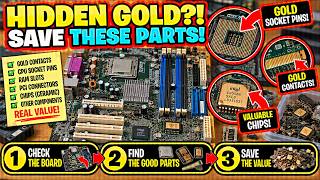 Finding HIDDEN GOLD & High-Value Parts on Old Motherboards!