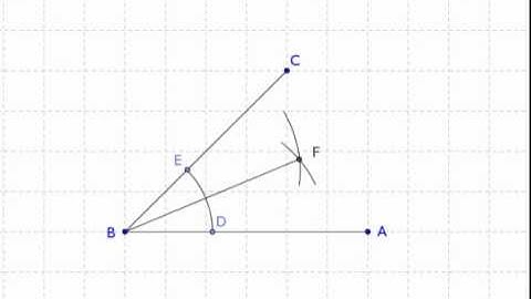 How to draw the angular bisector of an angle