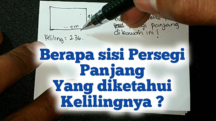 Tentukan panjang sisi yang belum diketahui pada persegi panjang berikut halaman 85